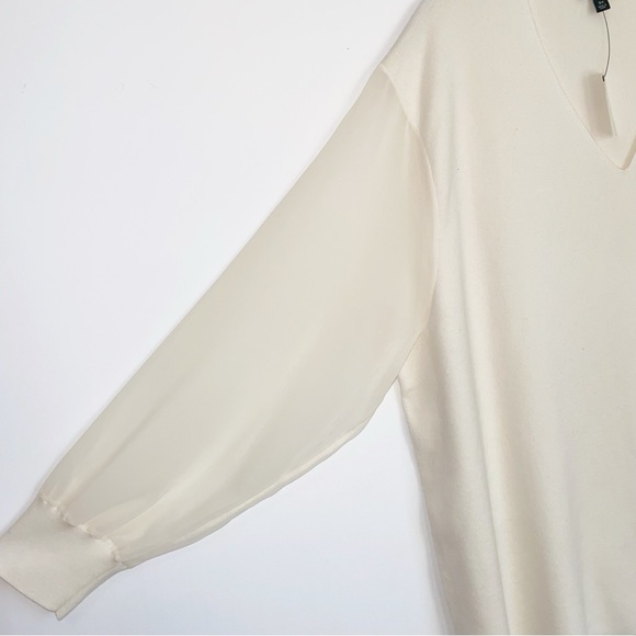 Talbots Poet Sleeve Sweater NWT Ivory - Picture 3 of 9